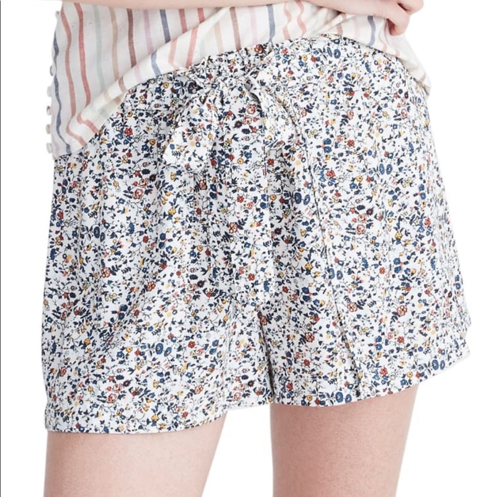 MADEWELL | Drawstring Drapey Shorts